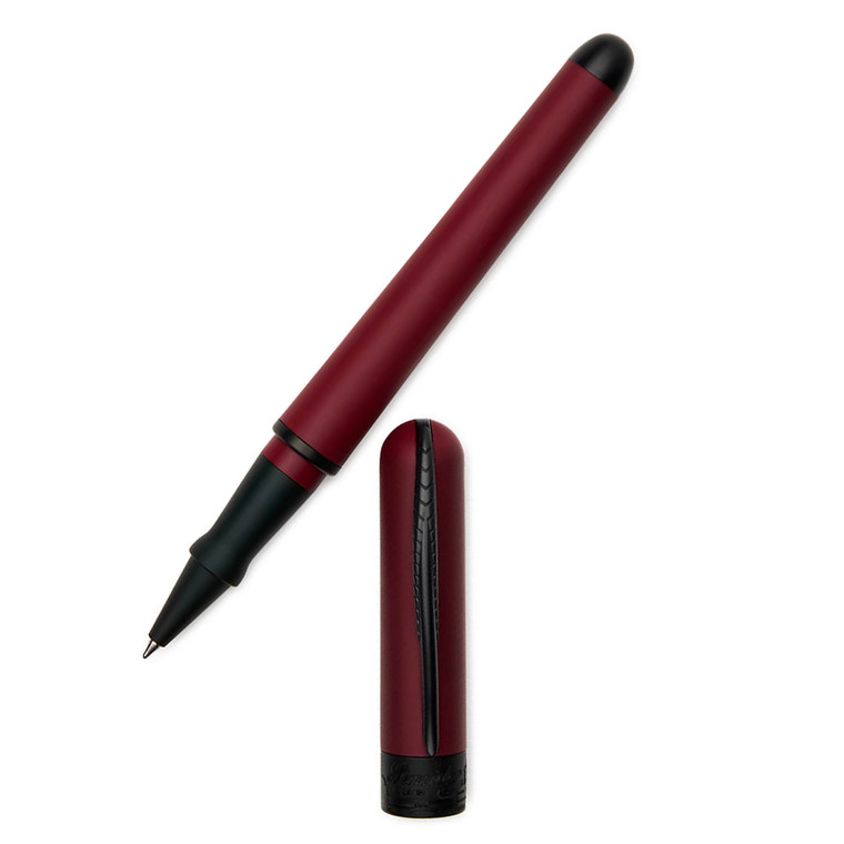 Pineider Avatar UR Matte Black Trim Rollerball Pen Cherry