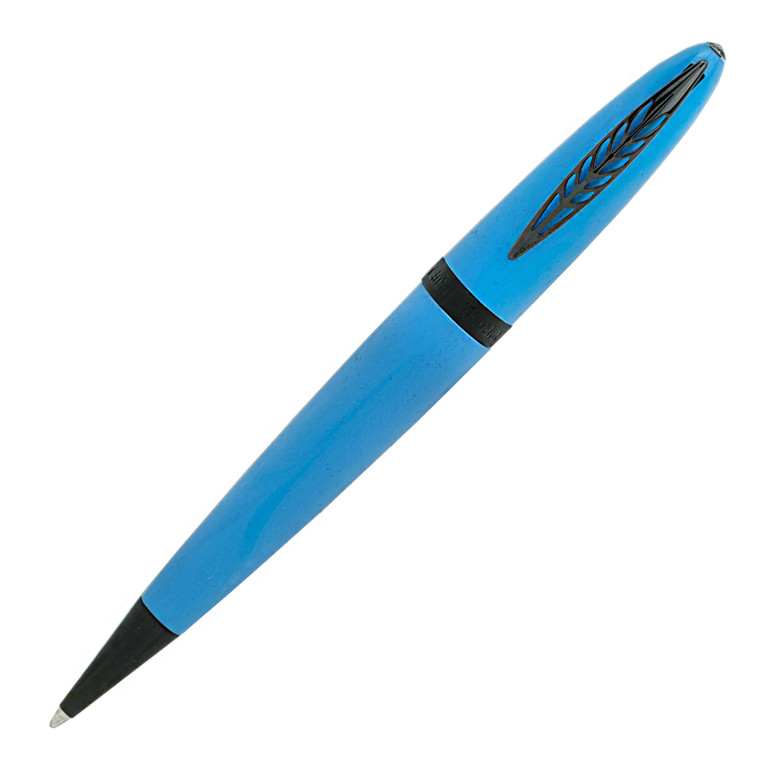 Pineider Modern Time(Tempi Moderni) Ballpoint Pen France RACING Blue - BLACK TRIM