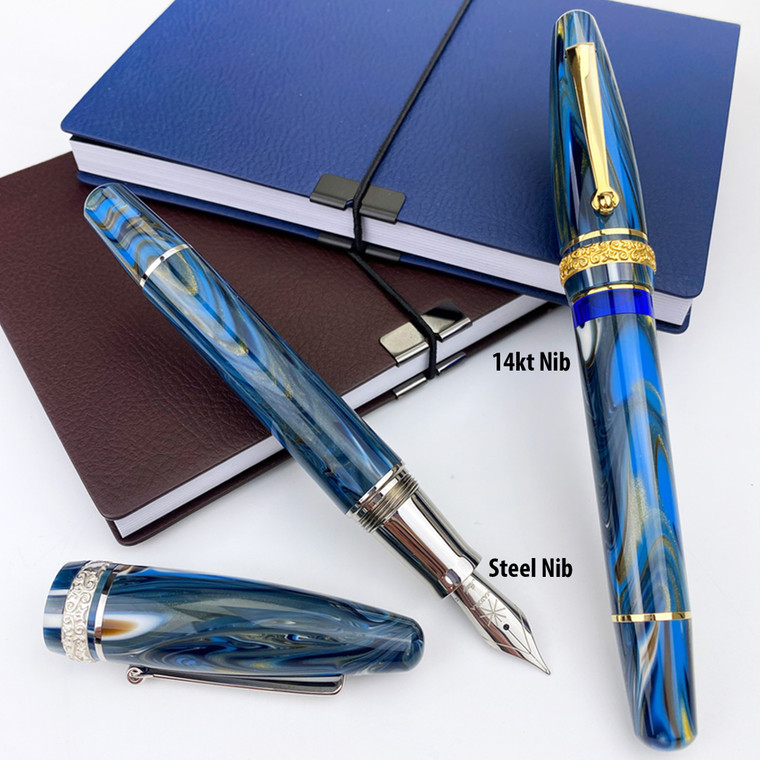 Maiora Ogiva (Golden Age) Blue (Wind) Fountain Pen