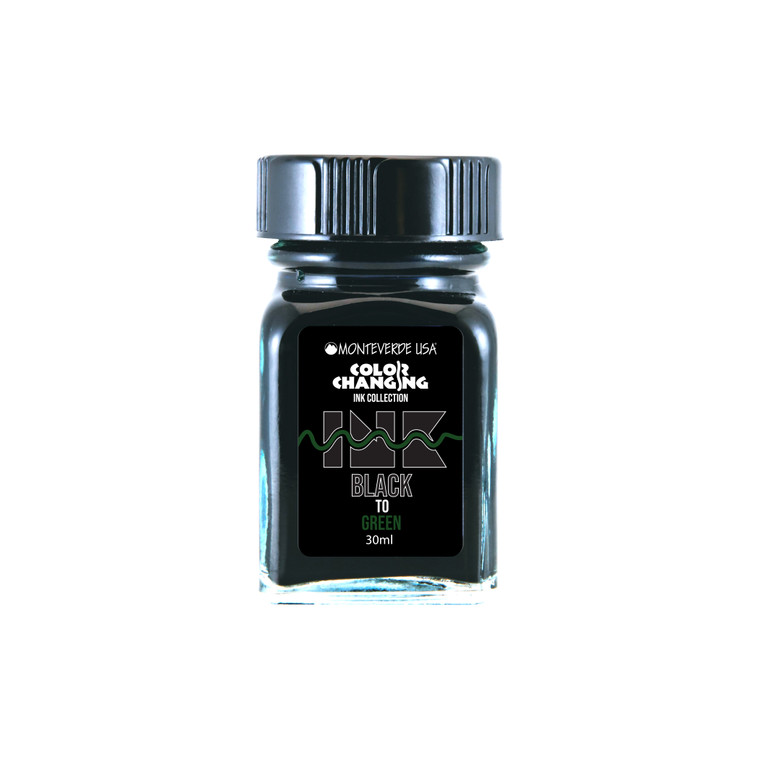 Monteverde USA® Color Changing 30ML Ink Bottle Black to Green