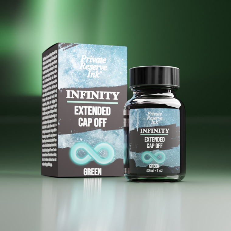 Private Reserve Ink Infinity Green 30ml Ink (with eco formula) Bottle and Box