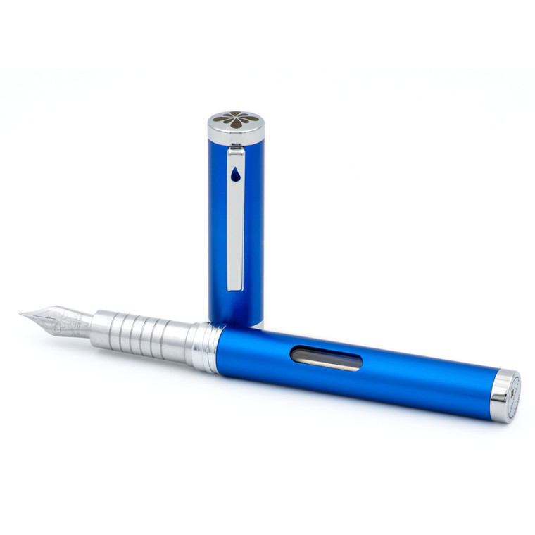 Diplomat Nexus Fountain Pen Medium Nib Blue/Chrome Slight Imperfection
