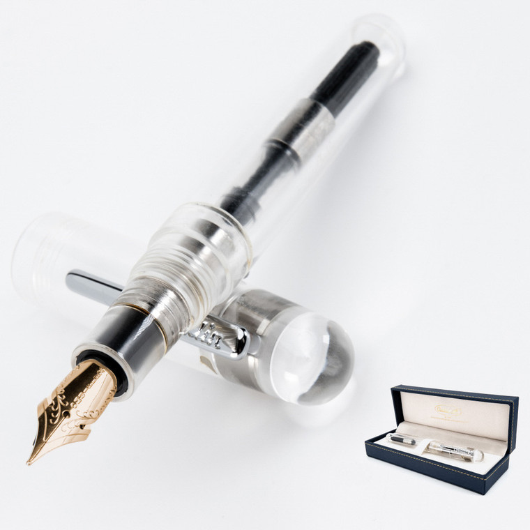 Conklin All American Demo(eyedropper) Special Edition Fountain Pen(cartridge/converter/eyedropper filling system) 14K Gold JoWo Medium Nib