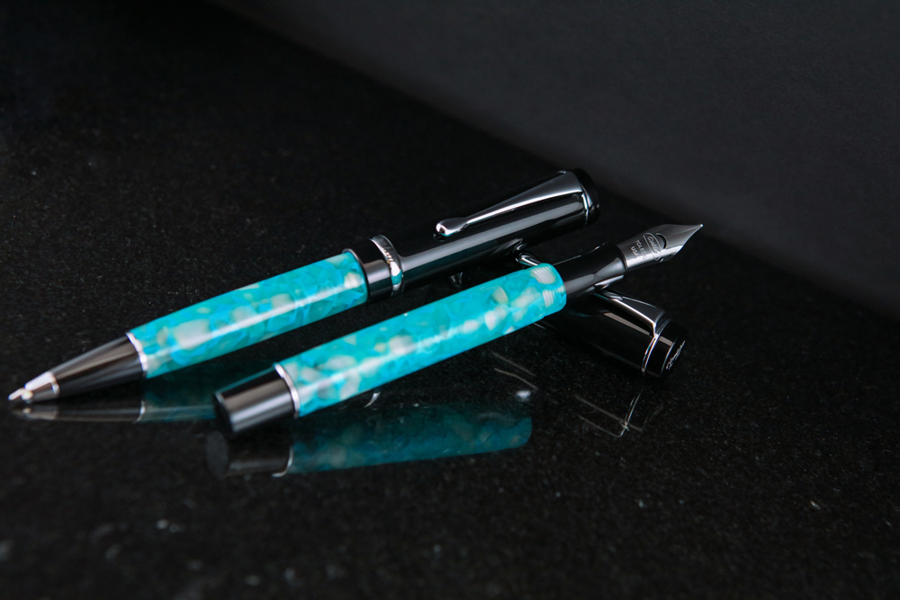 Conklin Duragraph Fountain Pen Turquoise Nights w/ JoWo Nib