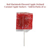 Apple Orchard Caramel Apple Suckers - Pack of 10 Red Macintosh