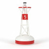 Red Large Yard Buoy by Sunset Outdoor Creations Woodworking.