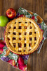 Beautiful lattice pie crust made from Southern Pie Crust Mix 12oz. on harvestarray.com