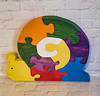 This delightful 10 piece snail puzzle.  So colorful!