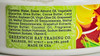 Tahiti Body Butter ingredients label.