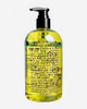Back label of Harvest Array's  Lemon Verbena and Olive Oil Hand Soap for the Kitchen.