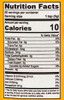Nutrition Label on Fisher's Regular Sweet Mustard Style Dip in a 9.7 oz. jar from Harvest Array.