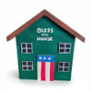 "Bless This House" house shaped plaque.  Shop harvestarray.com
