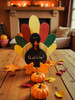 Thanksgiving table decoration-Gobble! Turkey.  Handmade in Texas.
