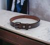 Our 1.25 inch wide Golden Brown Solid Leather Belt