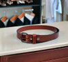 Golden Brown Leather Belt