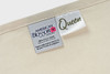 Flat 100% USA Cotton sheet in natural color, "Impeccably made in the USA by your friends and neighbors."