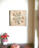 Orang Flowers on Maple Folk Wall Art Crewel design 1765