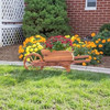 Amish Made Cedar Wheelbarrow Planter Cart