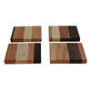 Color variations of Amish Wooden Hot Pads.