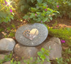 Looking for a special gift for someone who lost a beloved pet? Shop Harvest Arry for this "In Loving Memory" Pewter Heart on Rock Pet Memorial Stone.