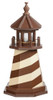 Cape Hatteras Light in Ivory and Brown Wooden Lighthouse - 2 Feet 