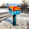 Shop Harvest Array for our top selling Blue and White Mailbox with Cedar Roof. Order today from Harvest Array!