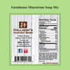 Nutrition and ingredient information for Halladay’s Farmhouse Minestrone Soup Mix.