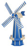 Bright Blue and Ivory Large Windmill made of poly by Sunrise Creatons