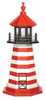 West Quoddy Maine Lighthouse replica Wooden Lighthouse- 3 Feet on harvestarray.com 