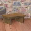 Amish Made 24 inch Briar Patch Flower Pot Bench with indoor Mushroom stain. Harvest Array delivers tradition.
