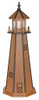 Mahogany with Black Trim Wooden Lighthouse - 5 Feet for Harvest Array 
