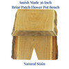 Live Edges can be see on our Amish Made 36 Inch Briar Patch Flower Pot Benches giving them a rustic appeal. 