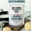 Our Old School Brand Country Gravy Mix  goes great with our Old School Buttermilk Biscuits, also available at harvestarray.com.