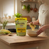 Old School Brand Cornbread Mix in a vintage kitchen, just like grandma's. Order today to make with a bowl of chili from harvestarray.com.