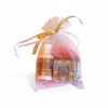 Almond Cocoa Butter Soap and Lotion Gift Bag with brown Soap Saver all made in the USA an available online at Harvest Array.