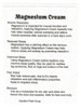 Uses for Made in America Magnesium Cream from Amish crafters in PA.