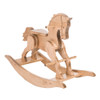 Amish Made Maple Rocking Horse in Harvest Stain