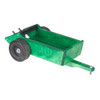 Green Amish Made Wooden Manure Spreader