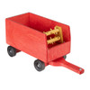 Red Amish Made Wooden Forage Wagon