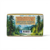 Back label of American Wilderness showing ingredients in a  6.4 oz. Shea Butter Soap.