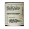 Ingredient label for Burnt Caramel Sauce. Made in the USA with all organic ingredients.