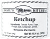Annie's Kitchen Ketchup ingredient list.