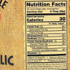 Nutrition Facts for a jar of Dutch Kettle Hot Pickled Garlic.