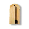 Plain wood Amish-Made Wall-Mount Broom Holder from Stoltzfus Brooms and Carpets. Available for online purchase at harvestarray.com.