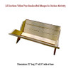 Large Southern Yellow Pine Manger with dimensions of  21" long, 9" tall, 6" wide at base.