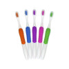 Find the perfect kids toothbrush with our extra soft and soft bristle options in 5 colors and moon and star rubber grips. Made in the USA for Harvest Array.