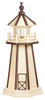 Ivory with Brown Trim Wooden Lighthouse with Base -3 Feet for Harvest Array 