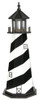 Cape Hatteras Lighthouse Replica Wooden Lighthouse with Base - 5 Feet for Harvest Array 