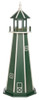 Turf Green with White Trim Poly Lighthouse with Base -2 Feet for Harvest Array 
