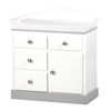 Wooden Changing Table for Dolls - White and Grey